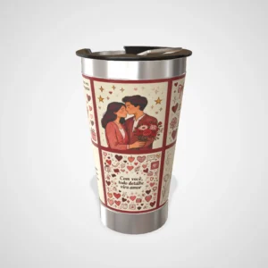 Copo Térmico Personalizado Dia dos Namorados 473ml - O amor em cada gesto