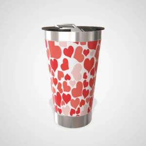 Copo Térmico Personalizado Dia dos Namorados 473ml – Corações