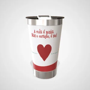 Copo Térmico Personalizado Dia dos Namorados 473ml – A vida é minha