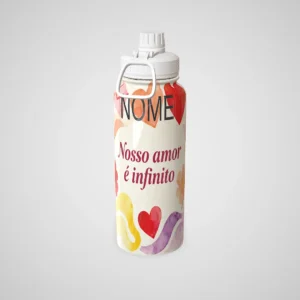Garrafa Térmica Personalizado Com Alça Dia dos Namorados – Nosso amor infinito