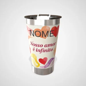 Copo Térmico Personalizado Dia dos Namorados 473ml – Nosso amor infinito