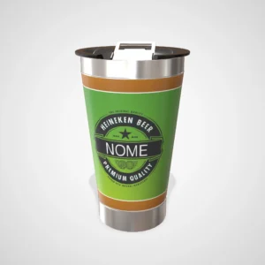 Copo Térmico Personalizado Cerveja 473ml – Nome Premium