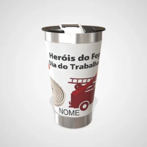 Copo Térmico Personalizado Dia do Trabalho 473ml – Bombeiro