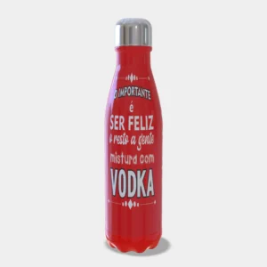 Garrafa Térmica Personalizada Slim 500ml – Ser Feliz