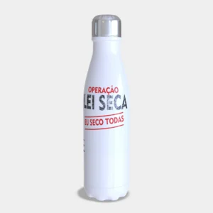 Garrafa Térmica Personalizada Slim 500ml - Operação Lei Seca