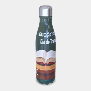 Garrafa Térmica Educação Dia do Trabalhador Slim 500ml