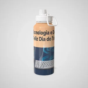 Garrafa Térmica Tecnologia Com Alça Dia do Trabalhador