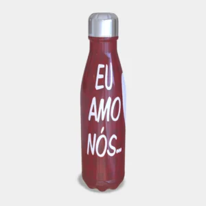 Garrafa Térmica Eu Amo Nós Dia dos Namorados Slim 500ml