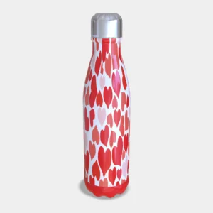 Garrafa Térmica Corações Dia dos Namorados Slim 500ml