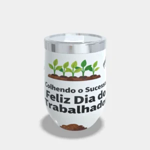 Copo Cuia Térmico Personalizado Dia do Trabalho 360ml – Agricultura