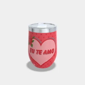 Copo Cuia Térmico Personalizado Dia dos Namorados 360ml– Eu te Amo