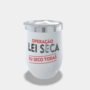 Copo Cuia Térmico Personalizado Cerveja 360ml - Operação Lei Seca