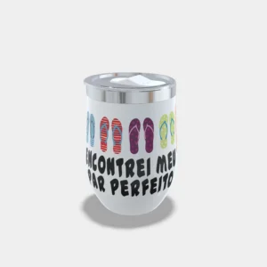 Copo Cuia Térmico Personalizado Dia dos Namorados 360ml – Par Perfeito