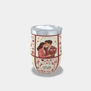 Copo Cuia Térmico Personalizado Dia dos Namorados 360ml - O amor em cada gesto
