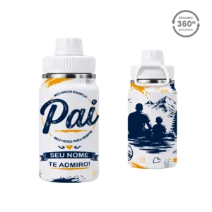 Garrafa Térmica com Alça 350ml – Pai, Meu Maior Exemplo