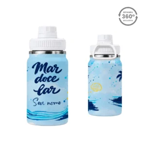 Garrafa Térmica com Alça 350ml – Mar Doce Lar