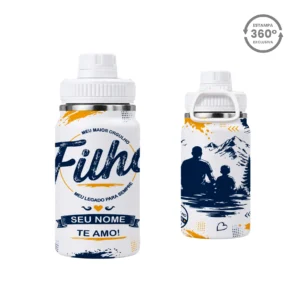 Garrafa Térmica com Alça 350ml – Filho, Meu Maior Orgulho