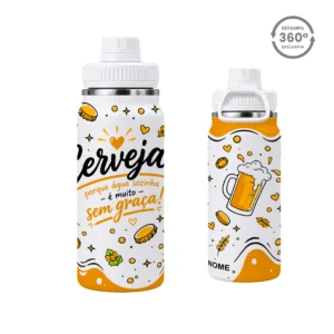 Garrafa Térmica com Alça 600ml – Água Sem Graça