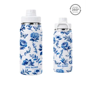 Garrafa Térmica com Alça 600ml – Porcelana