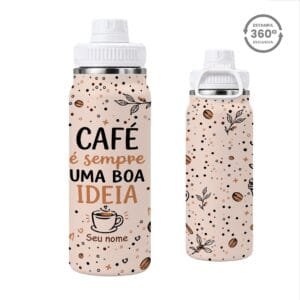 Garrafa Térmica com Alça 800ml – Café Sempre é uma Boa Ideia