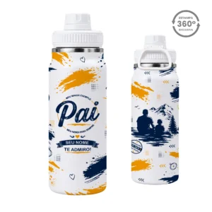 Garrafa Térmica com Alça 800ml – Pai, Meu Maior Exemplo