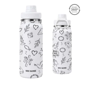Garrafa Térmica com Alça 800ml – Tudo Posso (Fp 4:13)