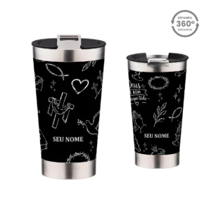 Copo Térmico 473ml – Jesus, Simbolo da Fé