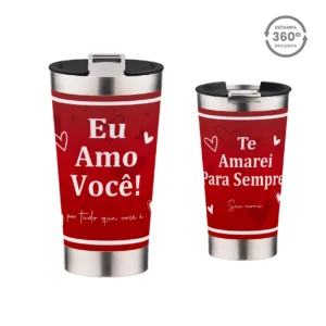 Copo Térmico 473ml – Amo Você