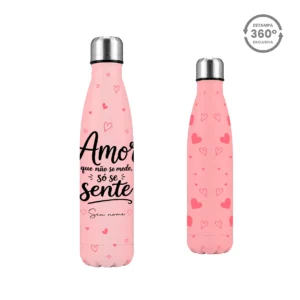 Garrafa Térmica Slim 500ml – Amor Que Se Sente