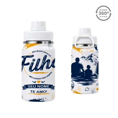 (5) GARRAFAS TÉRMICA 350ml- MEU MAIOR ORGULHO