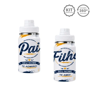 KIT PROMOCIONAL - MOCKUP GARRAFA TÉRMICA 350ml
