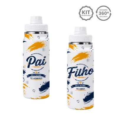 KIT PROMOCIONAL - MOCKUP GARRAFA TÉRMICA 800ml